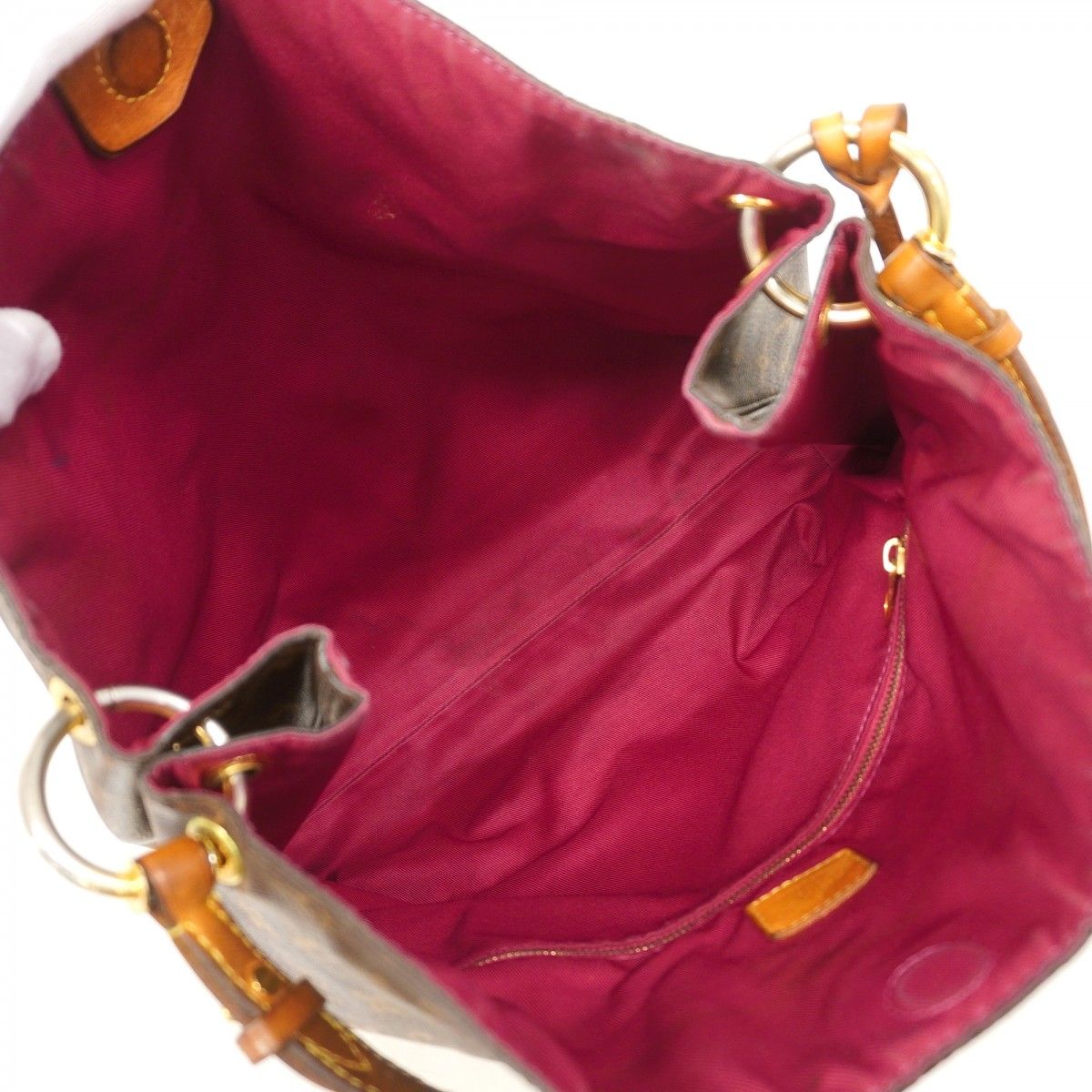 Louis Vuitton Handbag Monogram Gray Souffle MM Pivoine — view 4