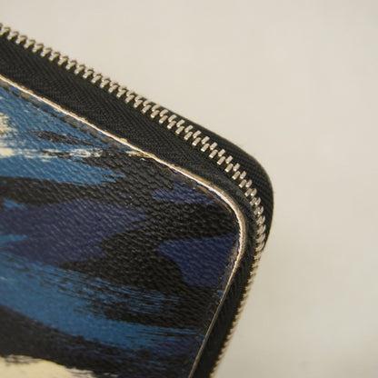 Louis Vuitton Wallet Camouflage Zippy Organizer Black Blue — view 7