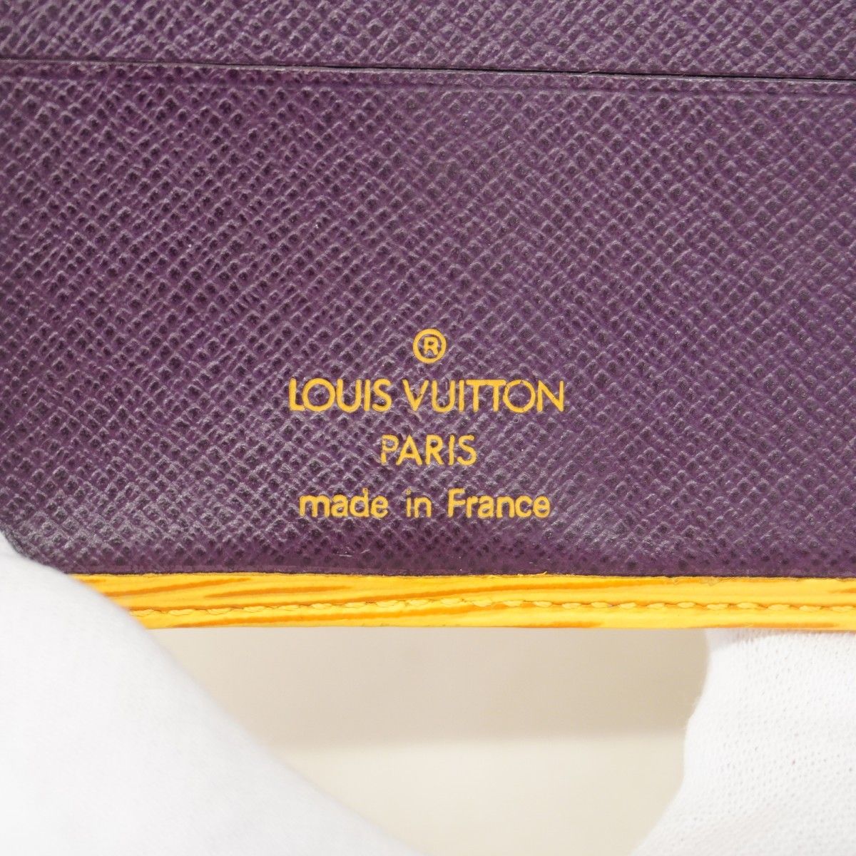 Louis Vuitton Wallet Epi Portobier Compact Jaune — view 5