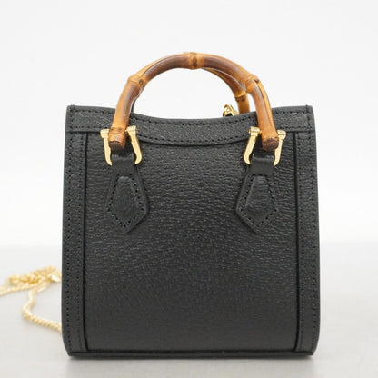 Gucci Handbag Diana Leather Black Gold 2-Way — view 7