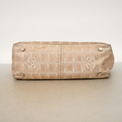 Chanel Tote New Travel Nylon Beige Champagne Gold — view 3