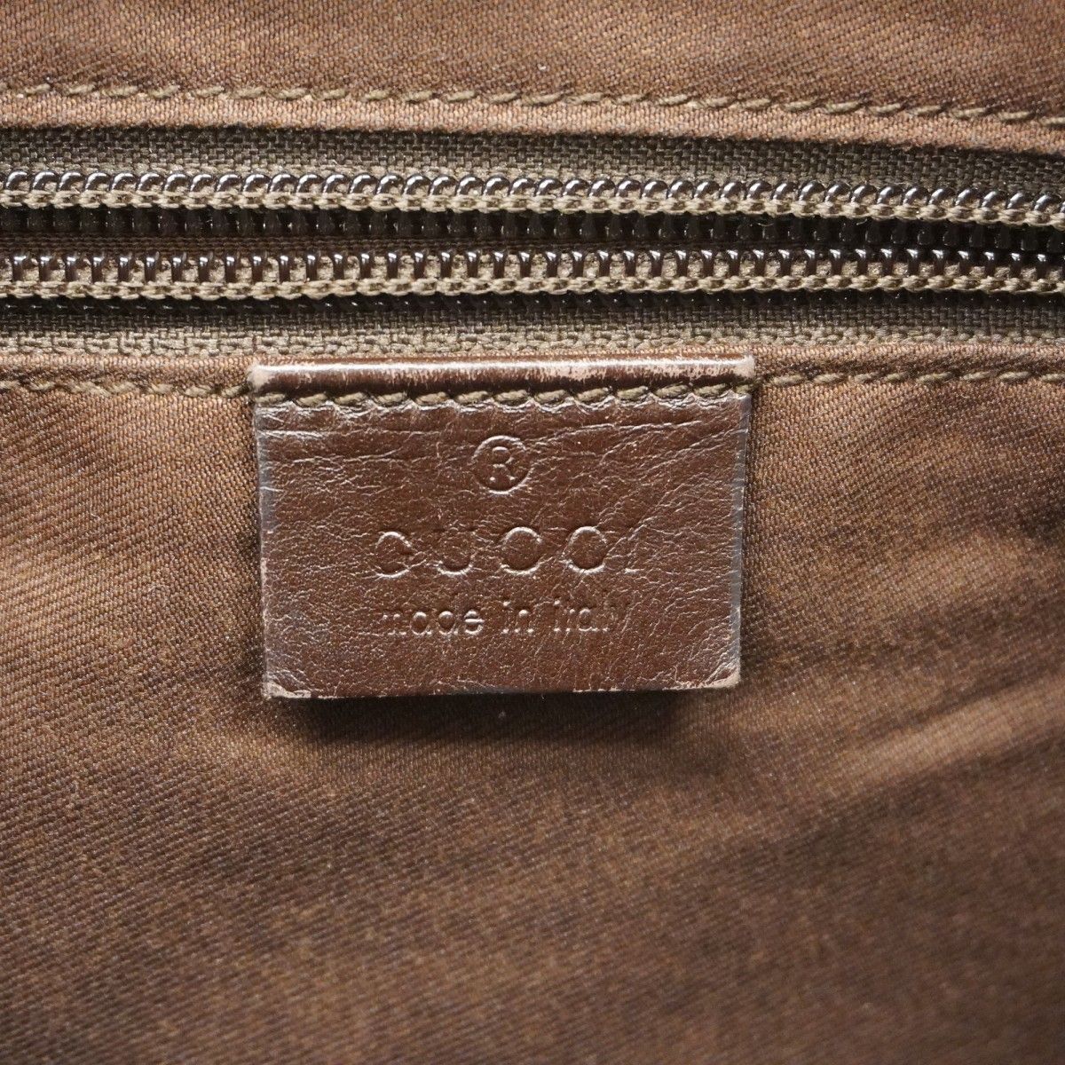 Gucci Shoulder Bag GG Canvas Brown Silver — view 5