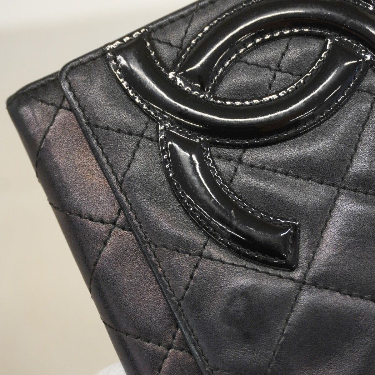 Chanel Wallet Cambon Lambskin Black Silver — view 7