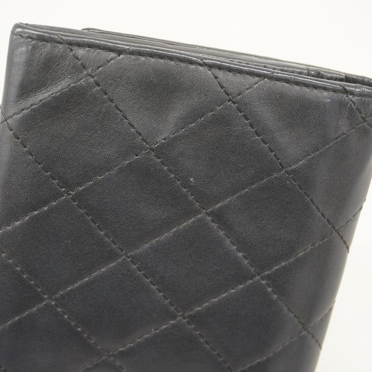 Chanel Wallet Cambon Lambskin Black Silver — view 8