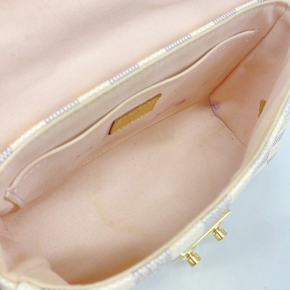 Louis Vuitton Handbag Damier Azur Croisette White 2-Way — view 4