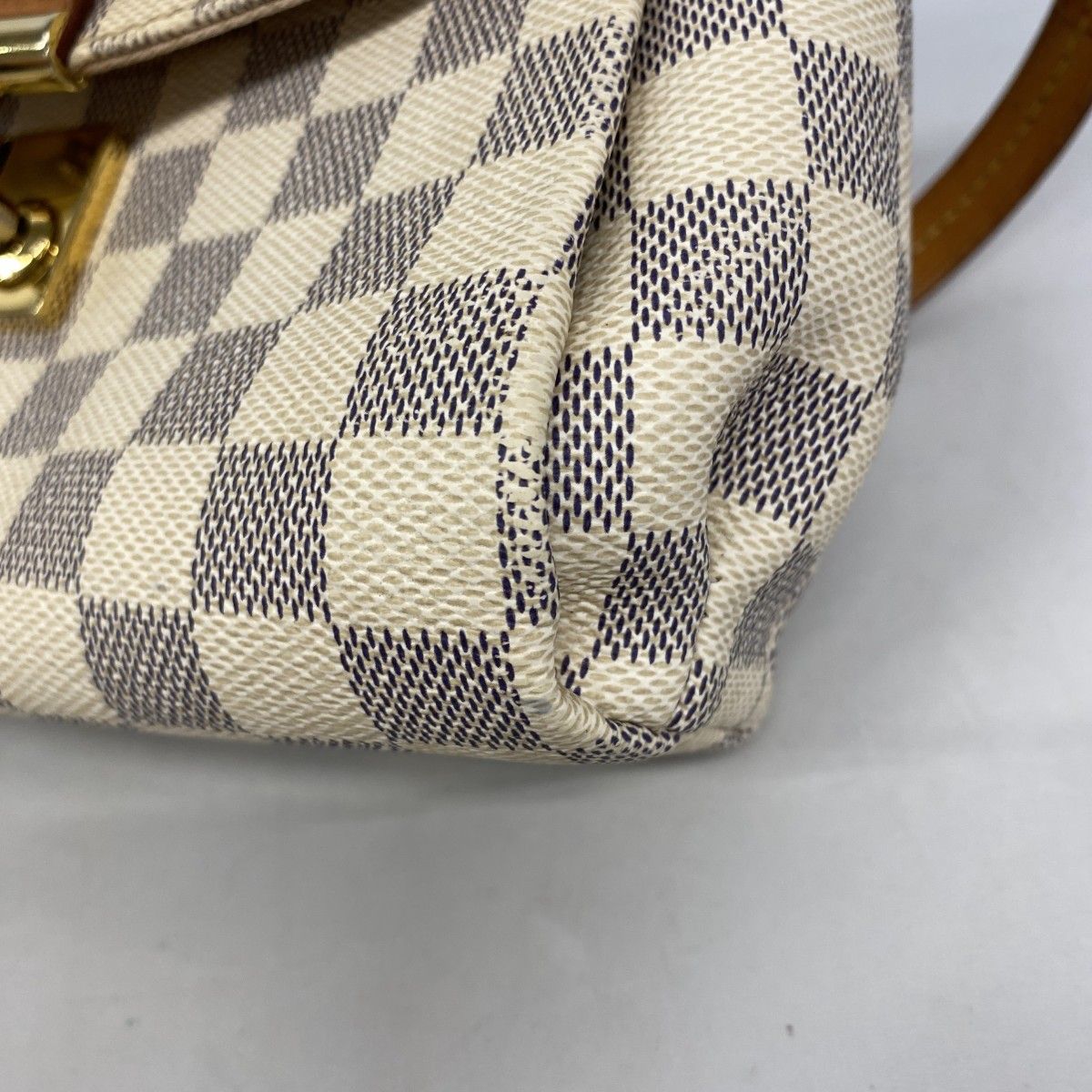 Louis Vuitton Handbag Damier Azur Croisette White 2-Way — view 8