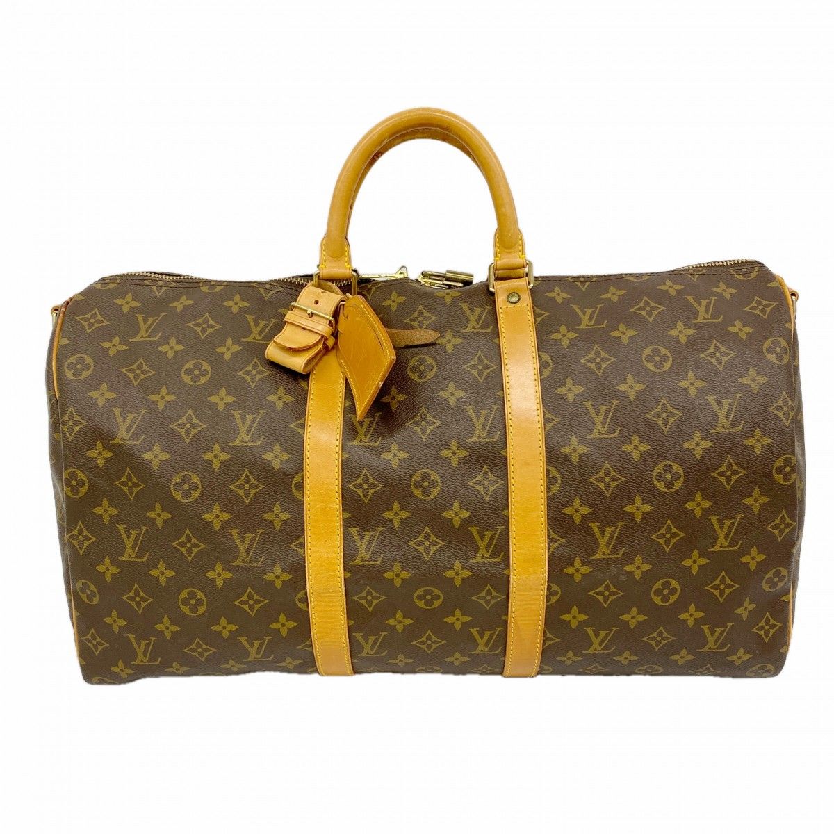 Louis Vuitton Boston Bag Monogram Keepall Bandouliere 50 Brown