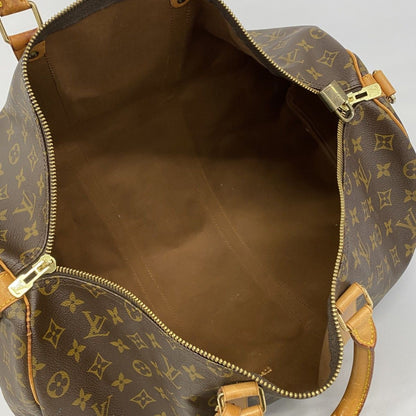 Louis Vuitton Boston Bag Monogram Keepall Bandouliere 50 Brown — view 4