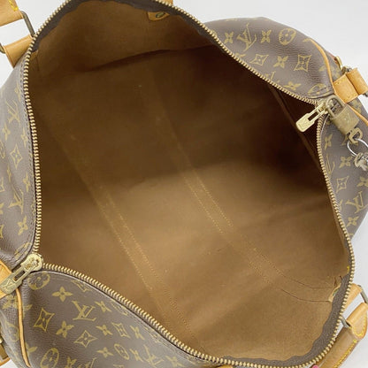 Louis Vuitton Boston Bag Monogram Keepall Bandouliere 50 Brown — view 4