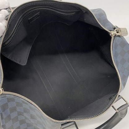 Louis Vuitton Boston Bag Damier Cobalt Keepall Bandouliere 45 Black — view 4