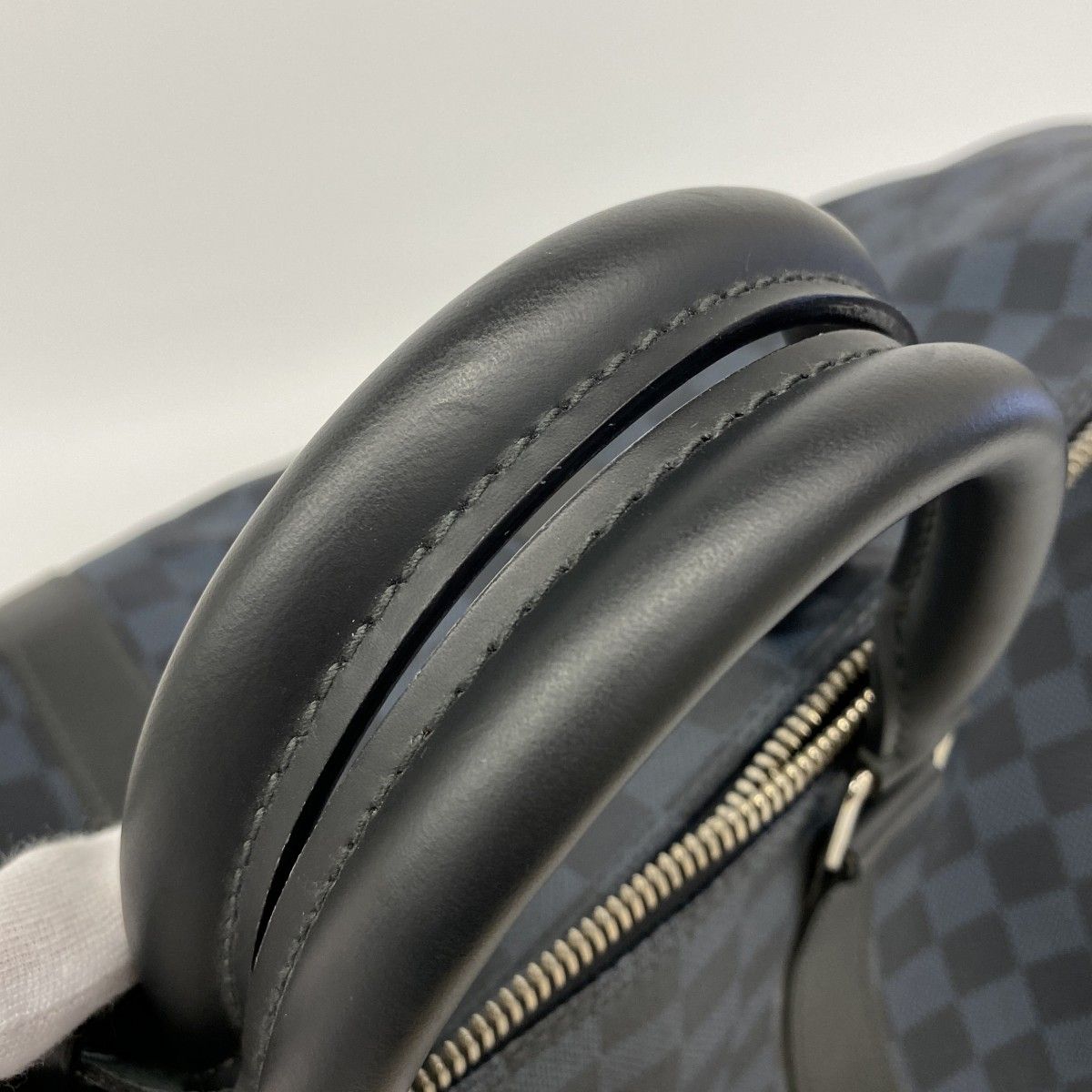Louis Vuitton Boston Bag Damier Cobalt Keepall Bandouliere 45 Black — view 7