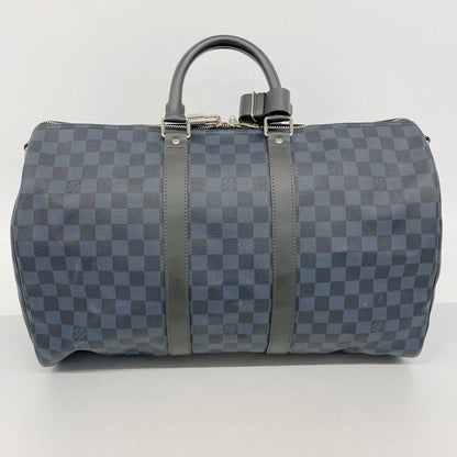 Louis Vuitton Boston Bag Damier Cobalt Keepall Bandouliere 45 Black — view 9