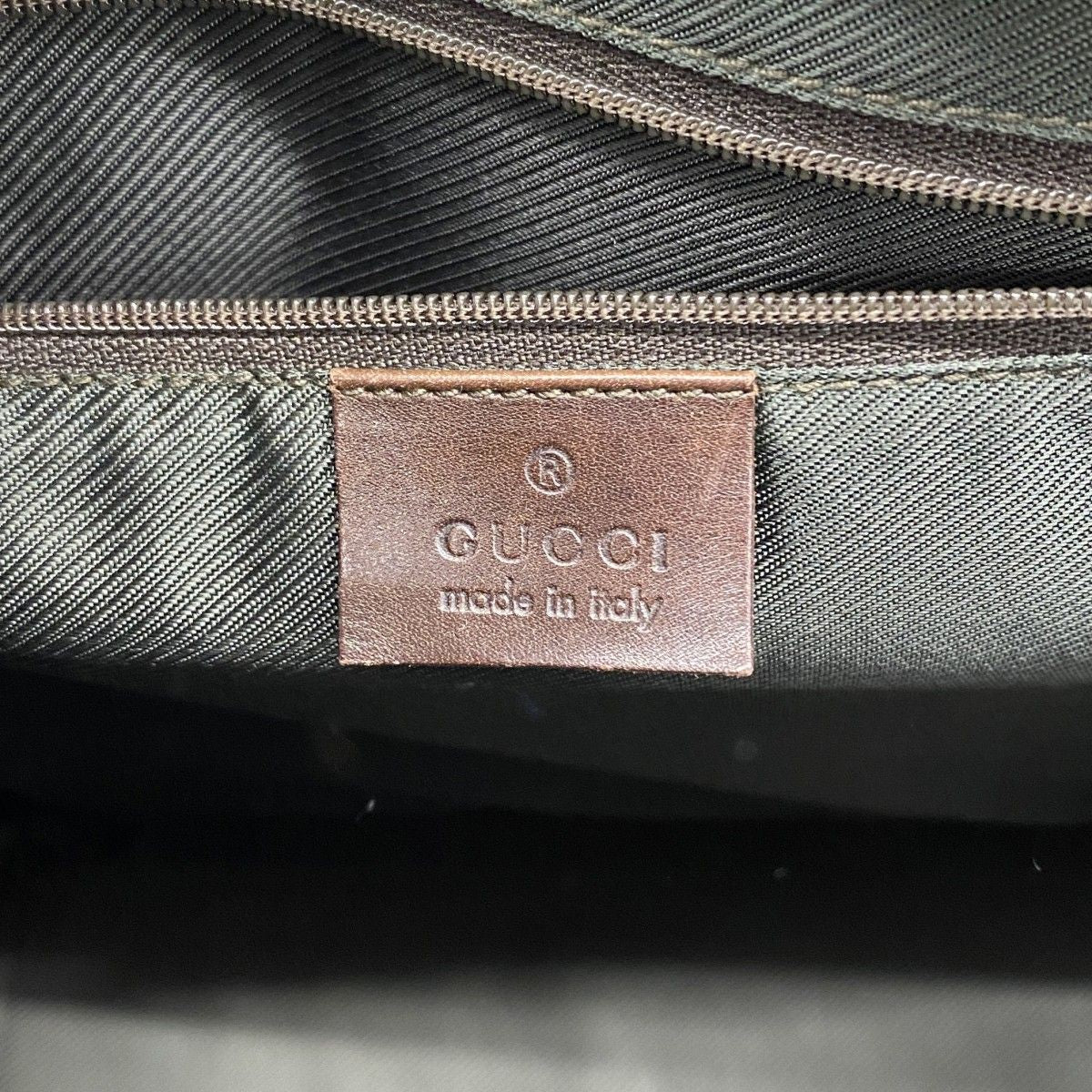 Gucci Tote GG Supreme Brown Silver — view 5