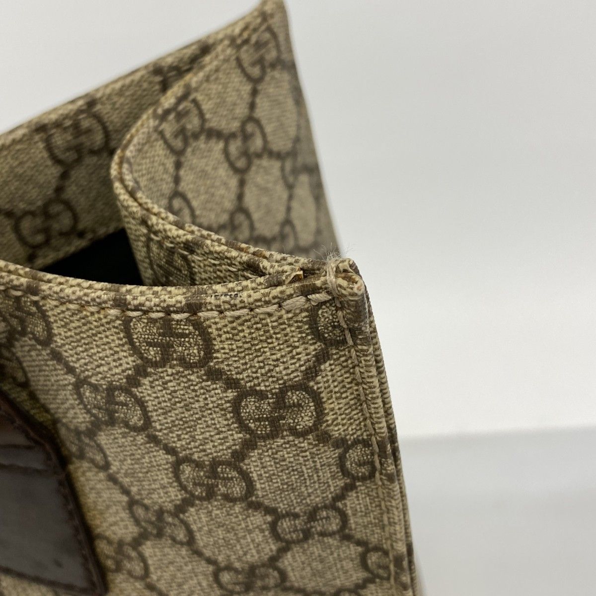 Gucci Tote GG Supreme Brown Silver — view 7