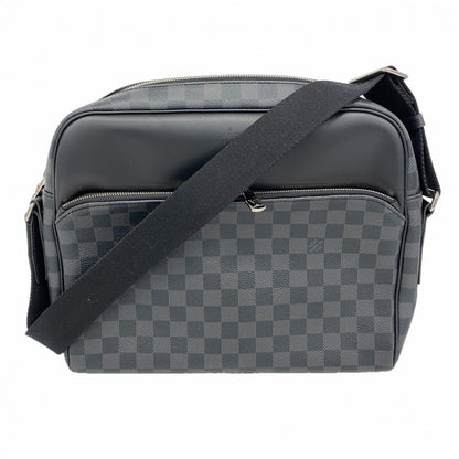 Louis Vuitton Shoulder Bag Damier Graphite Dayton MM Black