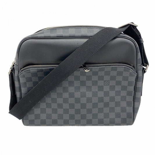 Louis Vuitton Shoulder Bag Damier Graphite Dayton MM Black