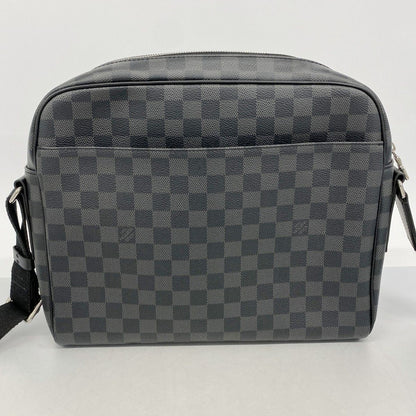 Louis Vuitton Shoulder Bag Damier Graphite Dayton MM Black — view 7