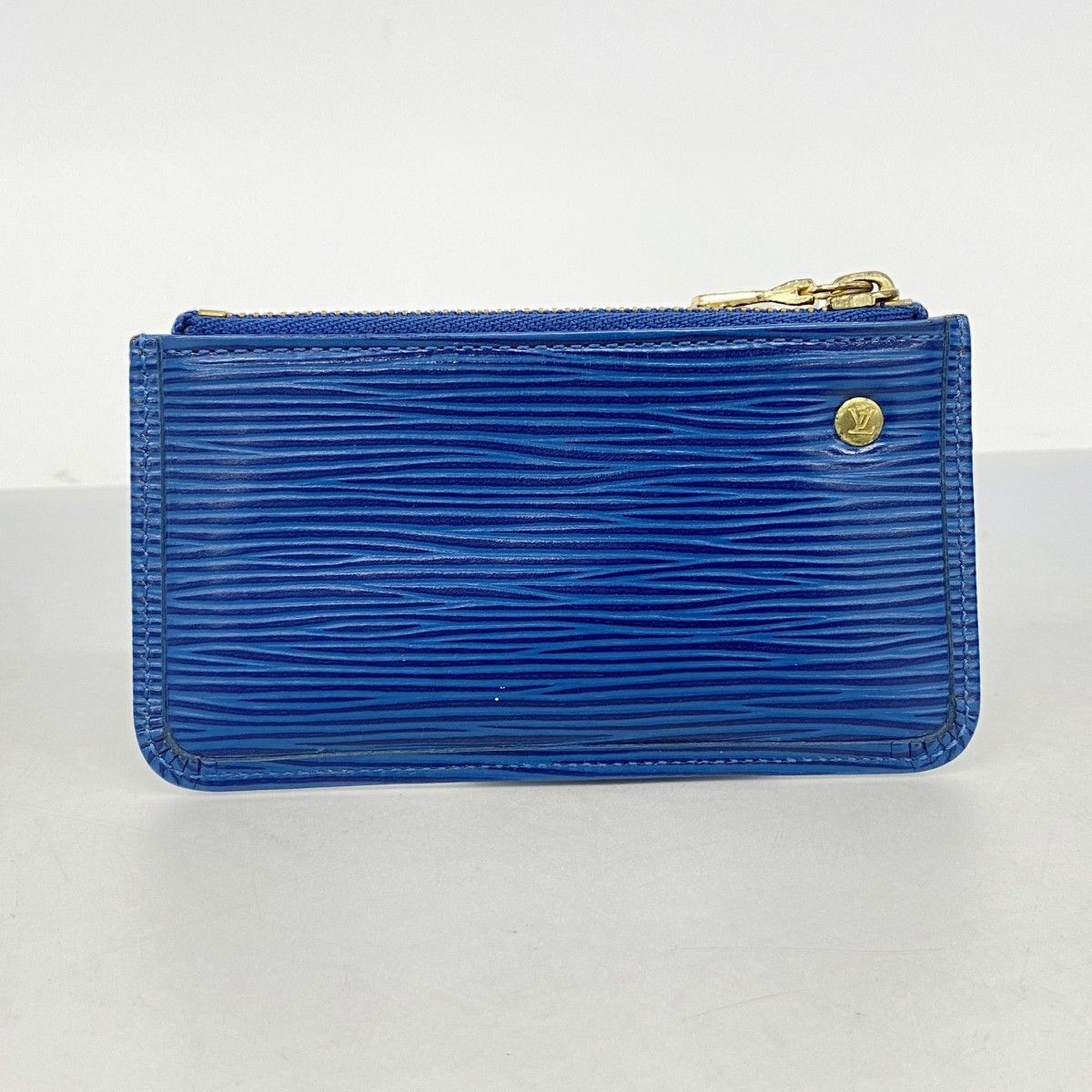 Louis Vuitton Coin Case Epi Pochette Cles Toledo Blue — view 8