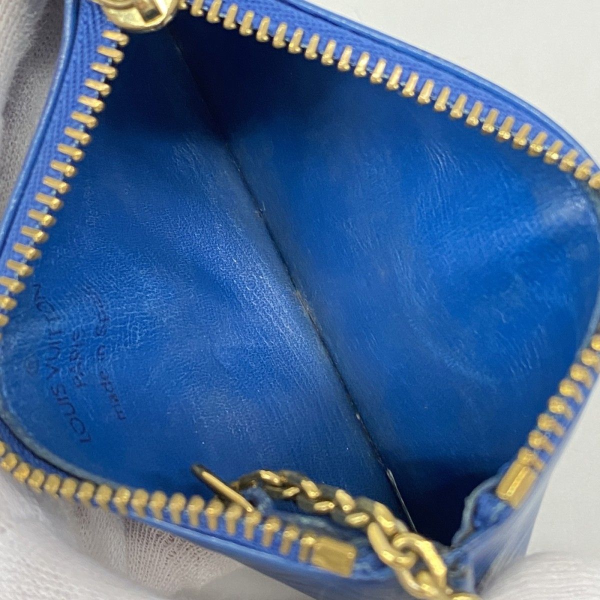 Louis Vuitton Coin Case Epi Pochette Cles Toledo Blue — view 3