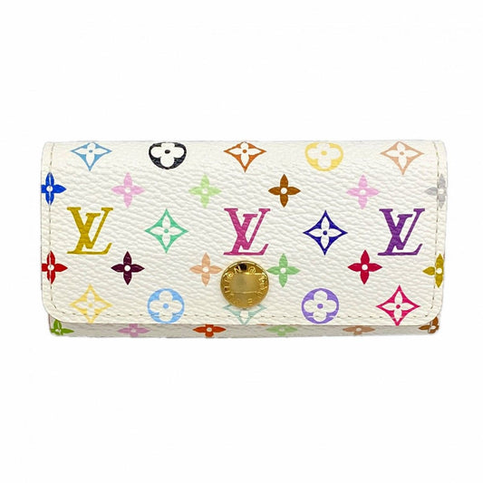 Louis Vuitton Key Case Monogram Multicolor Multicles 4 Blanc Key Holder