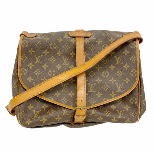 Louis Vuitton Shoulder Bag Monogram Saumur 35 Brown