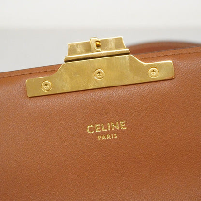 Celine Shoulder Bag Triomphe Brown Gold — view 5