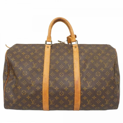 Louis Vuitton Boston Bag Monogram Keepall 50 Brown