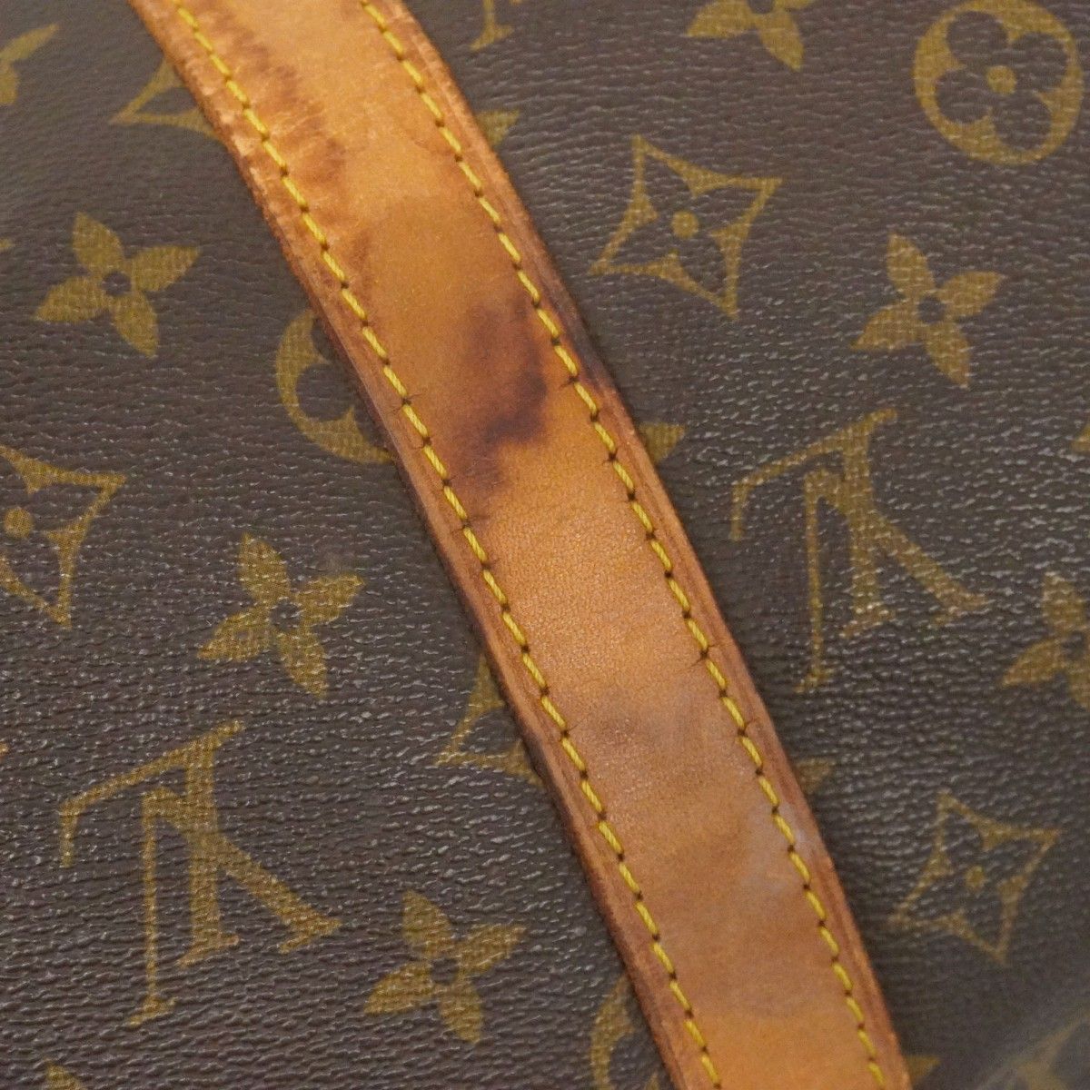 Louis Vuitton Boston Bag Monogram Keepall 50 Brown — view 6