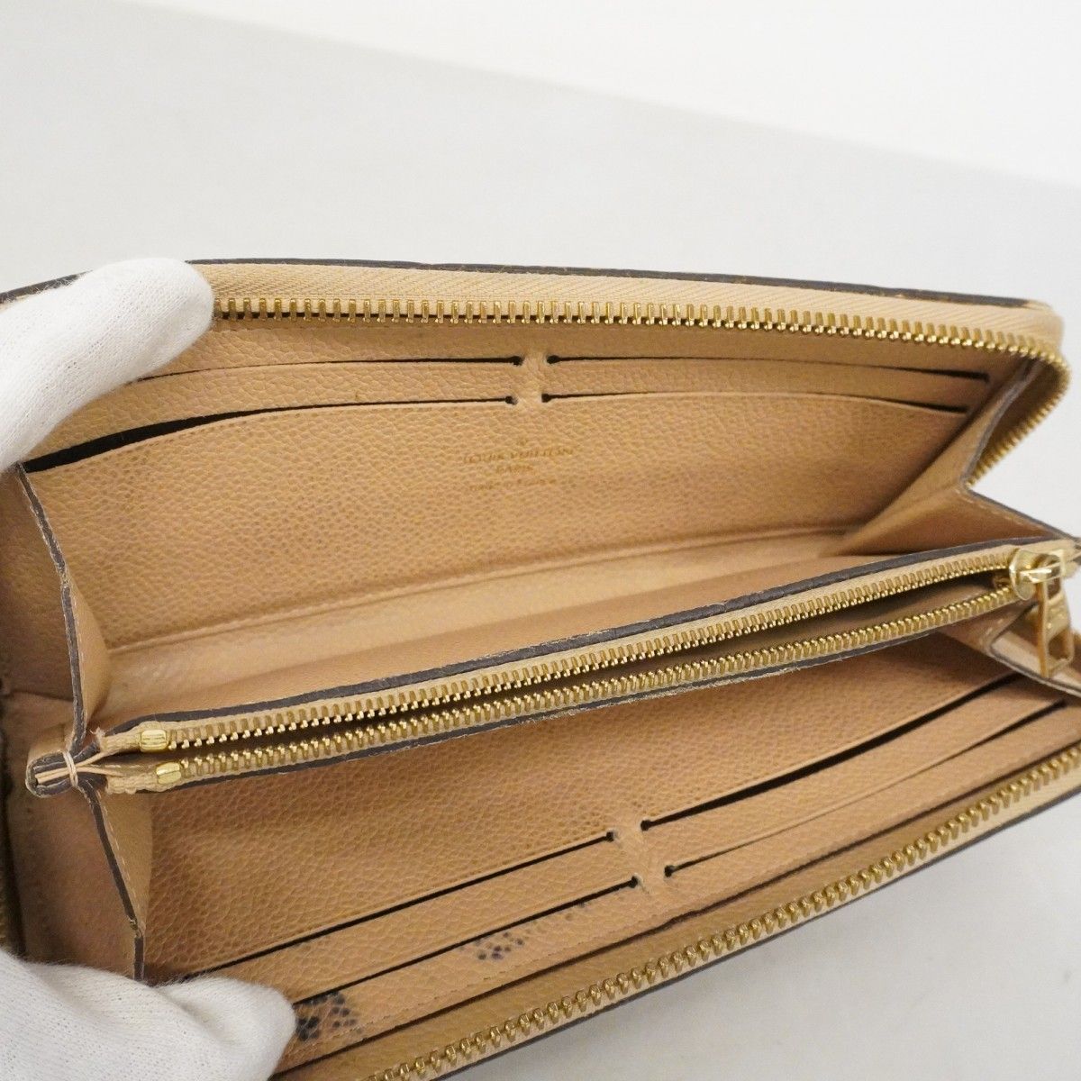 Louis Vuitton Wallet Monogram Empreinte Portefeuille Clemence Dune — view 3