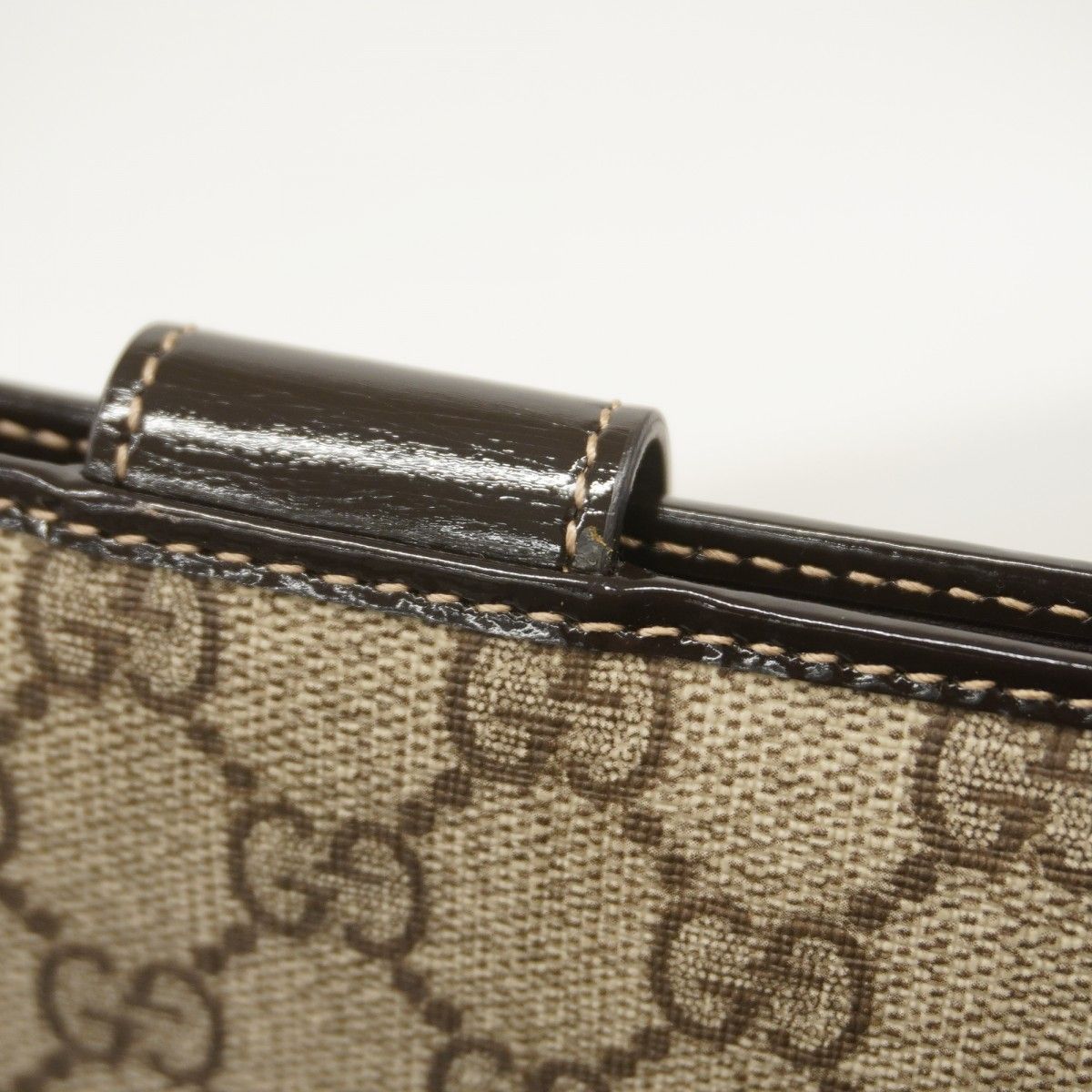 Gucci Wallet GG Supreme Brown Gold — view 7