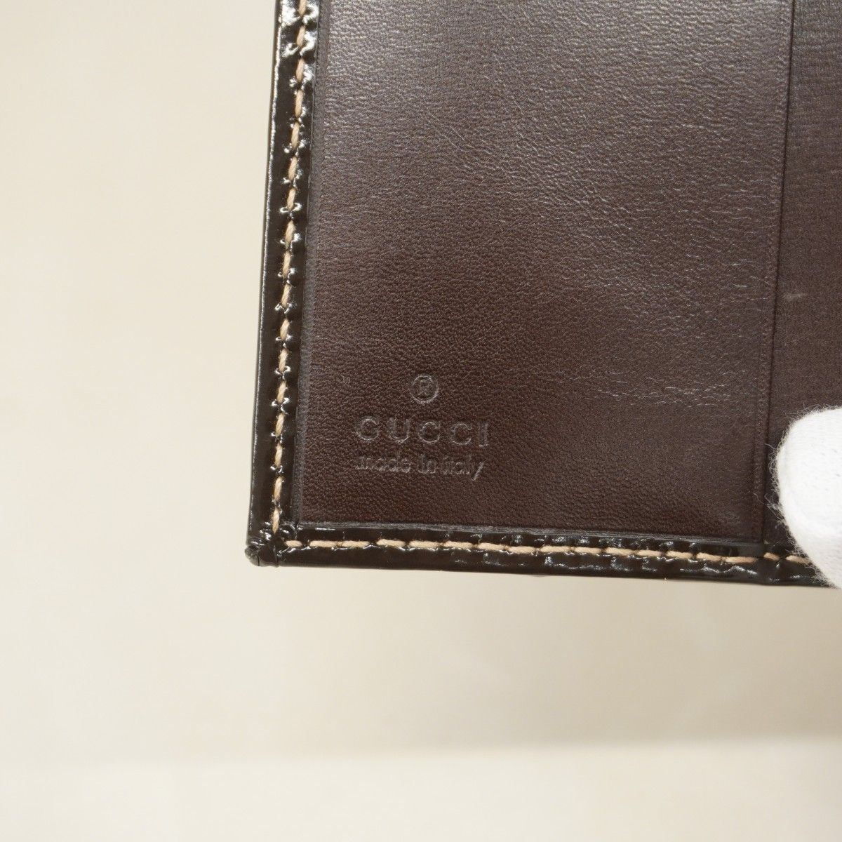 Gucci Wallet GG Supreme Brown Gold — view 5