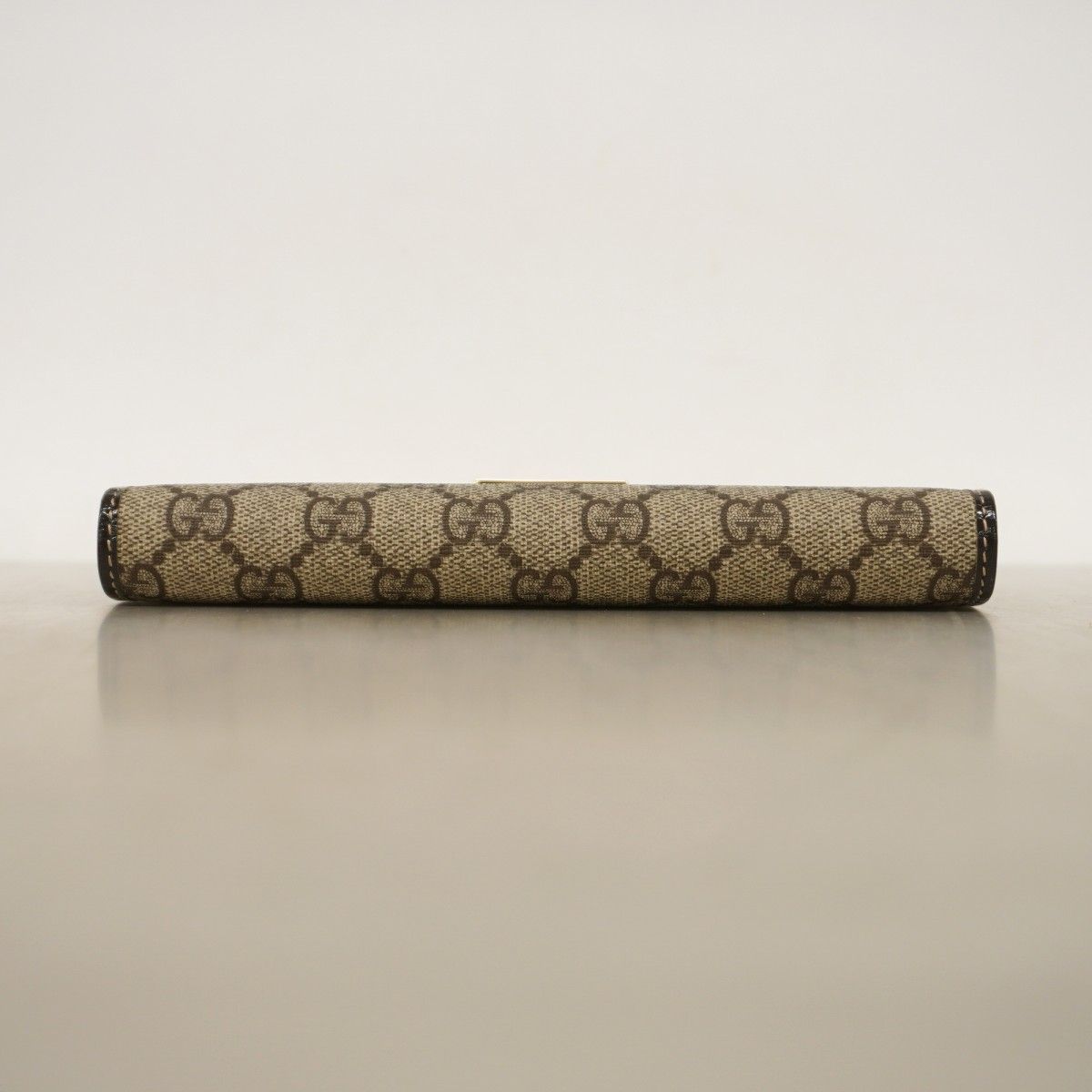 Gucci Wallet GG Supreme Brown Gold — view 3