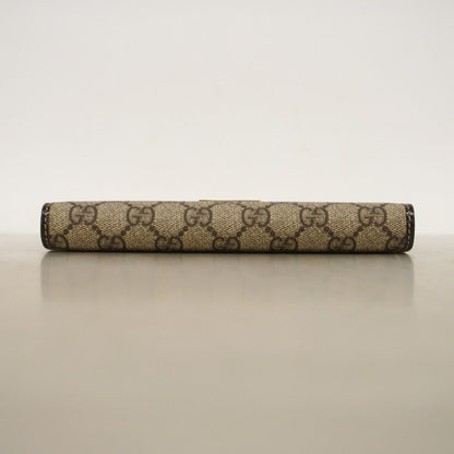 Gucci Wallet GG Supreme Brown Gold — view 3