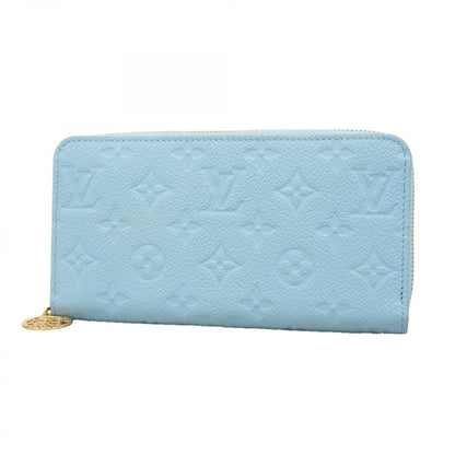 Louis Vuitton Wallet Monogram Empreinte Zippy Gray Blue