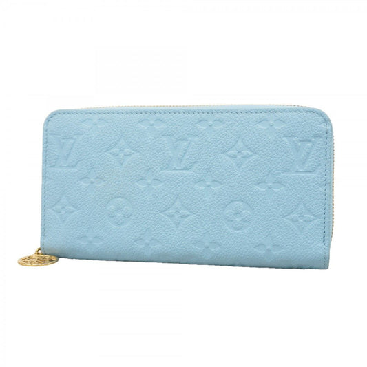 Louis Vuitton Wallet Monogram Empreinte Zippy Gray Blue