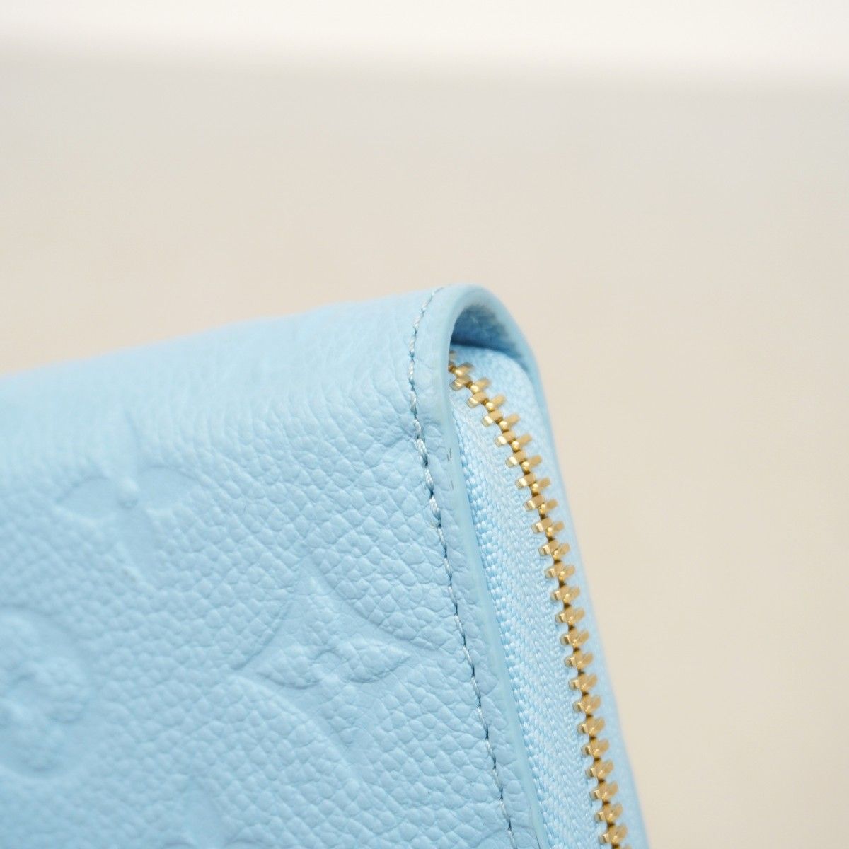 Louis Vuitton Wallet Monogram Empreinte Zippy Gray Blue — view 6