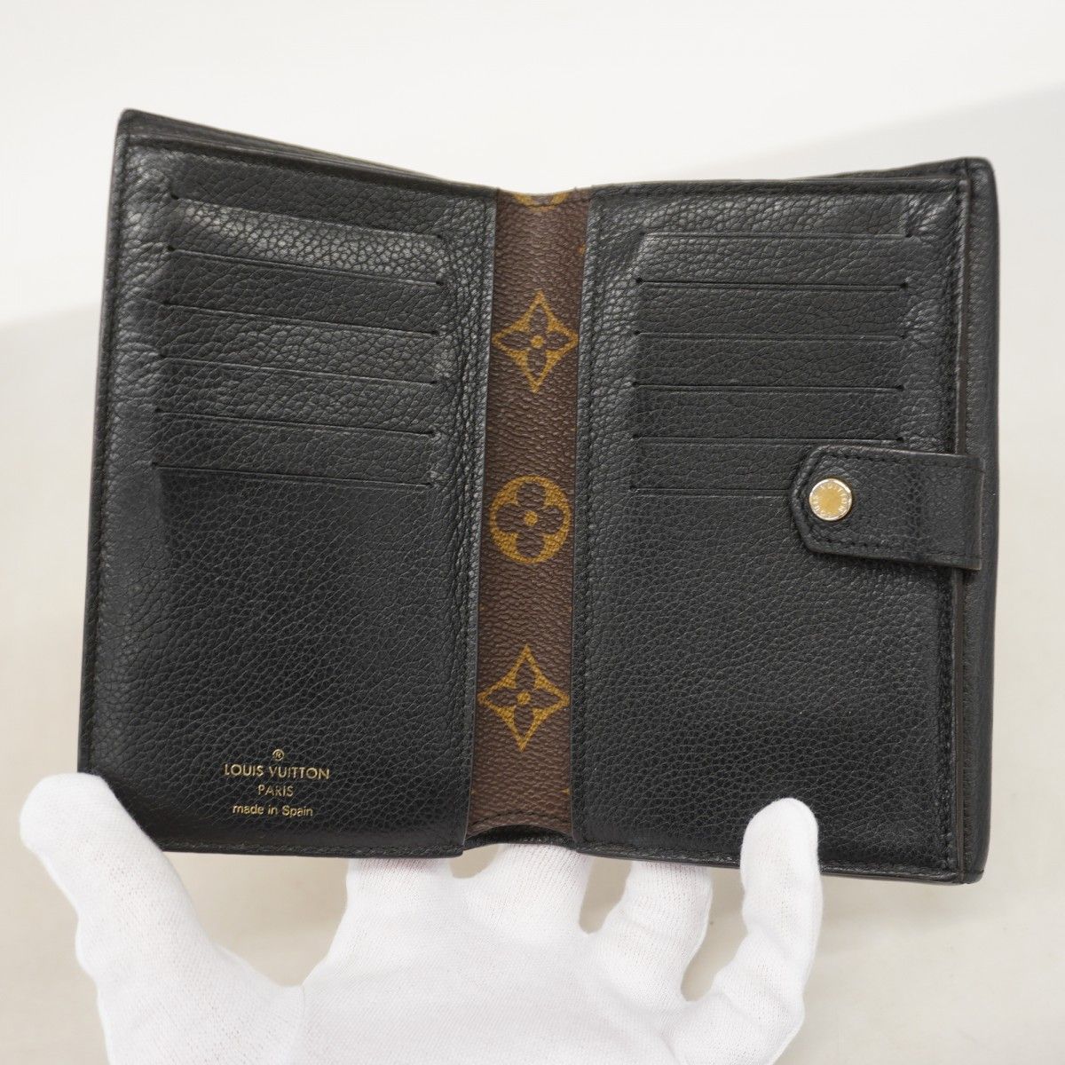 Louis Vuitton Wallet Monogram Portefeuille Pallas Compact Brown — view 4