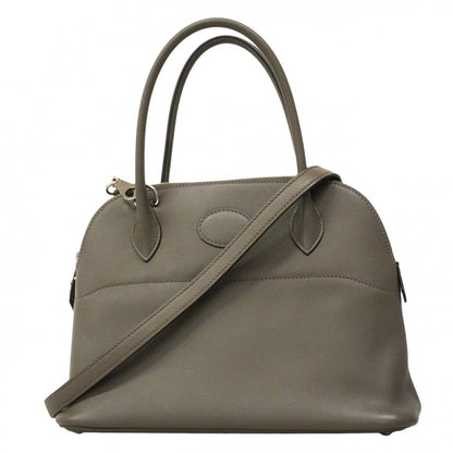 Hermes Handbag Bolide 26 Swift Etain Silver 2-Way