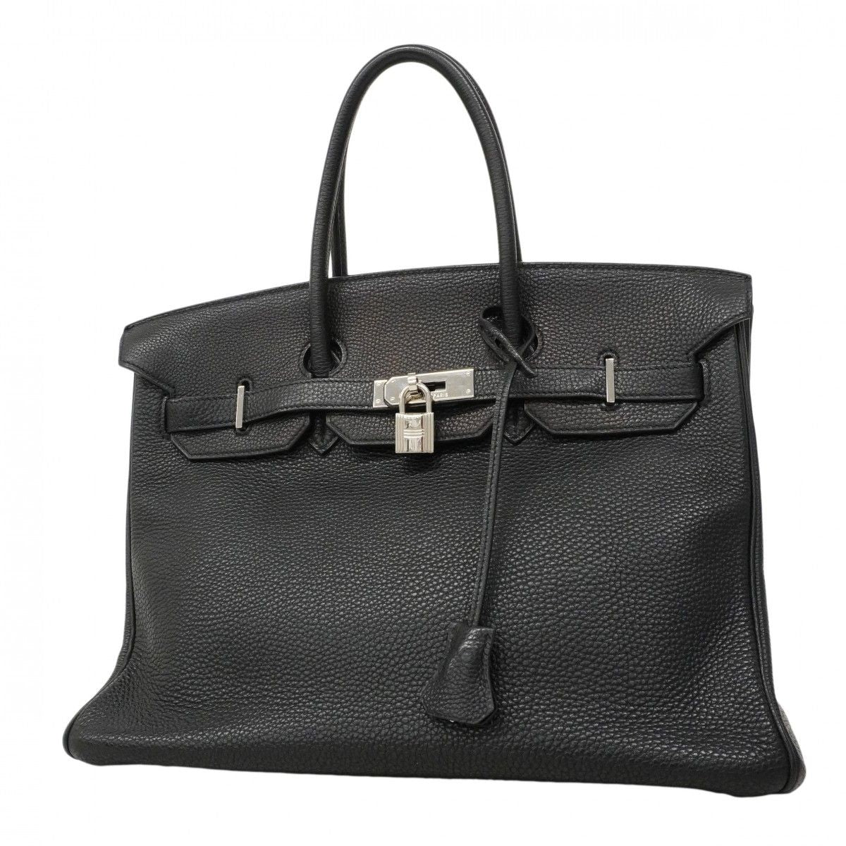 Hermes Handbag Birkin 35 Togo Black Silver