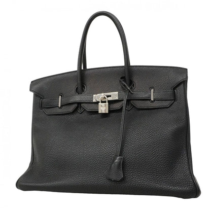Hermes Handbag Birkin 35 Togo Black Silver