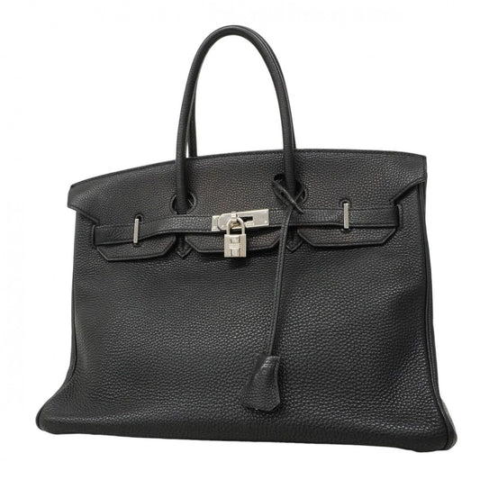 Hermes Handbag Birkin 35 Togo Black Silver