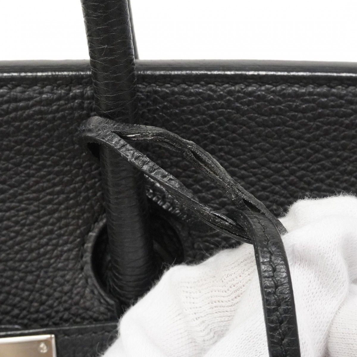 Hermes Handbag Birkin 35 Togo Black Silver — view 9