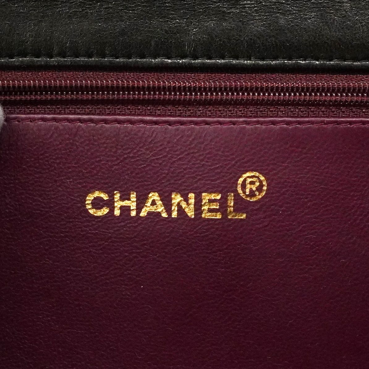 Chanel Shoulder Bag Quilted Lambskin Black Gold — view 5