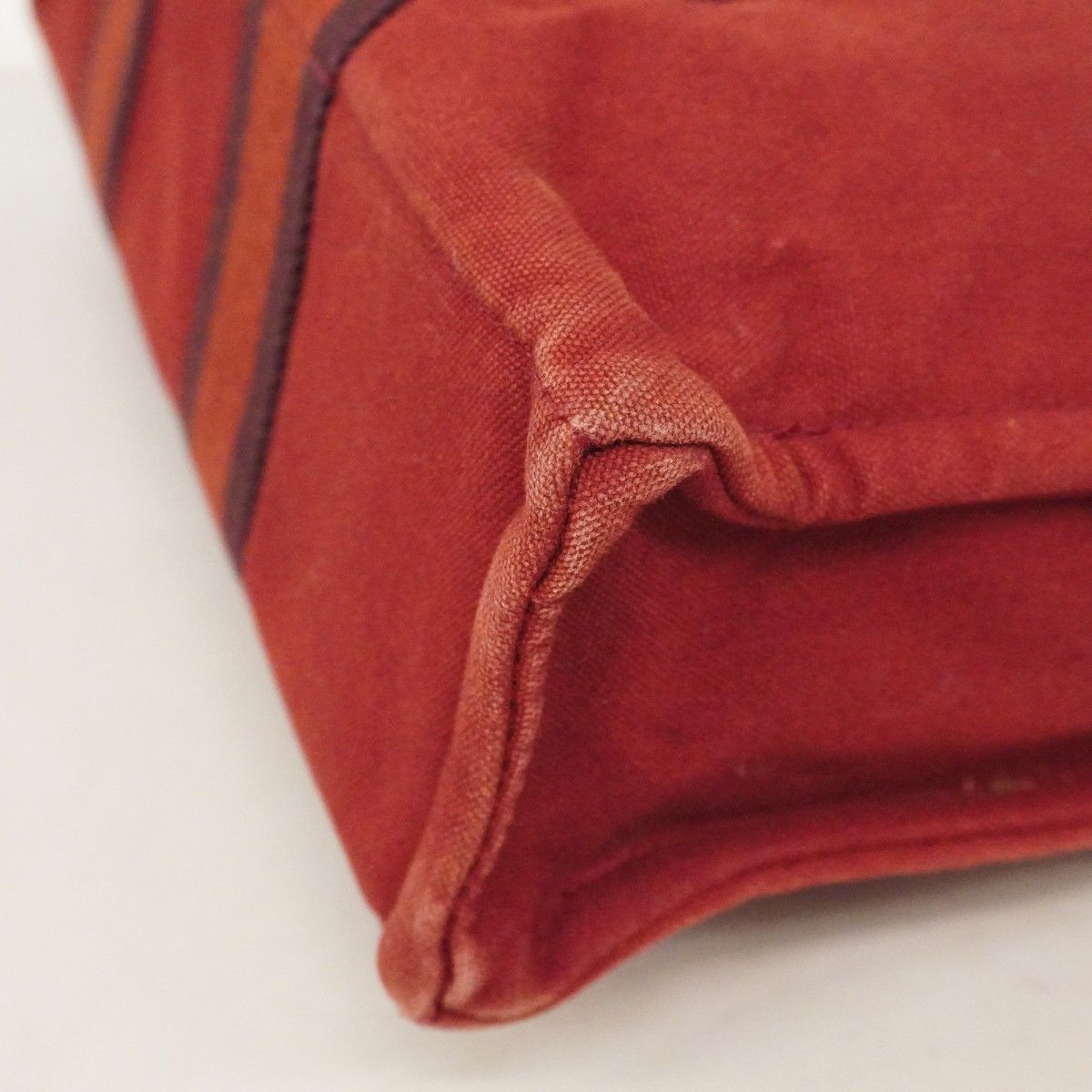 Hermes Handbag Fourre Tout PM Canvas Red Silver — view 6