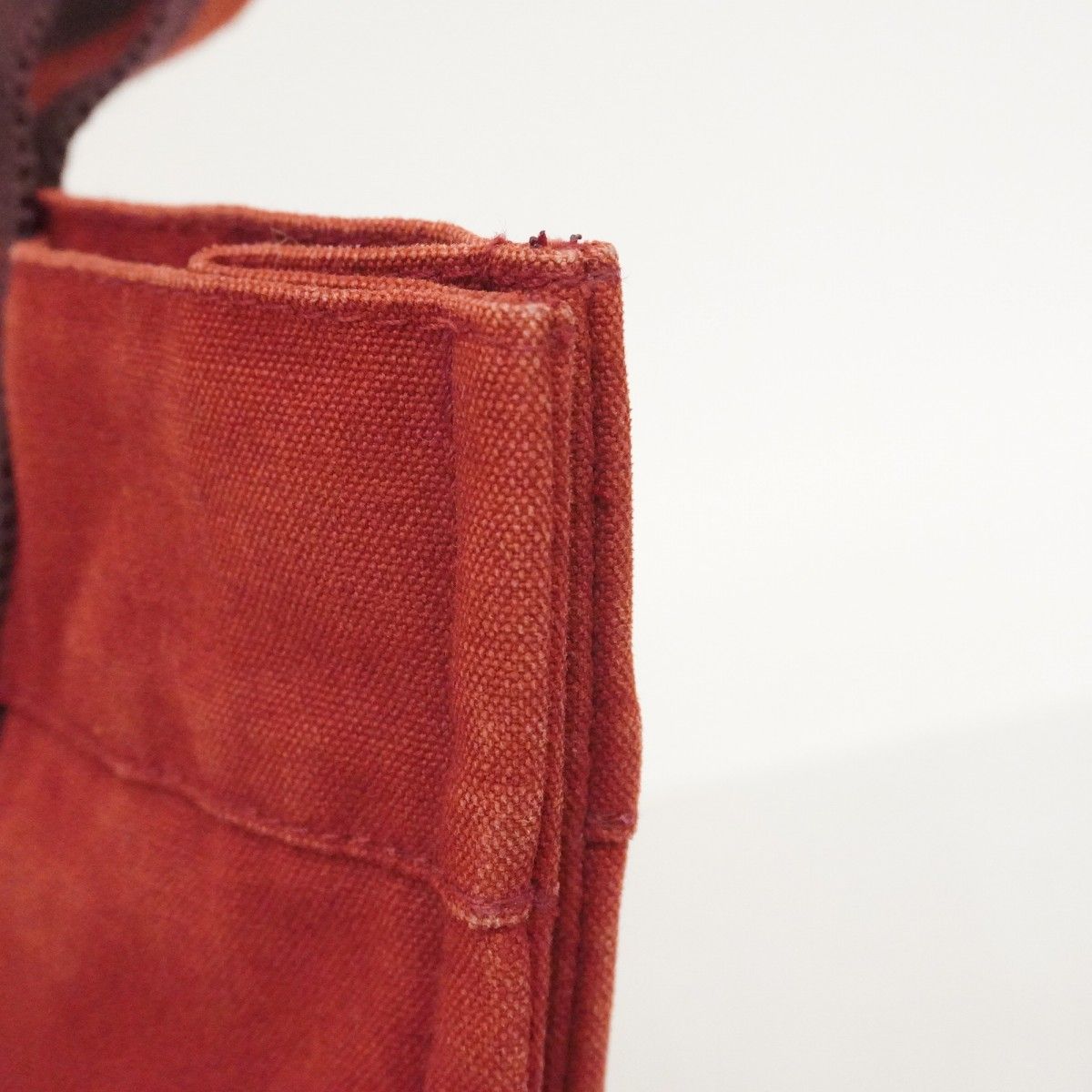 Hermes Handbag Fourre Tout PM Canvas Red Silver — view 8