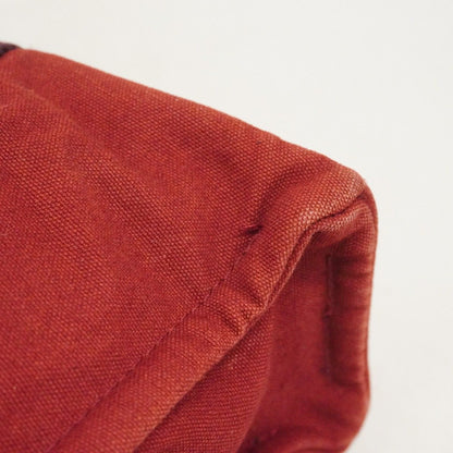 Hermes Handbag Fourre Tout PM Canvas Red Silver — view 7