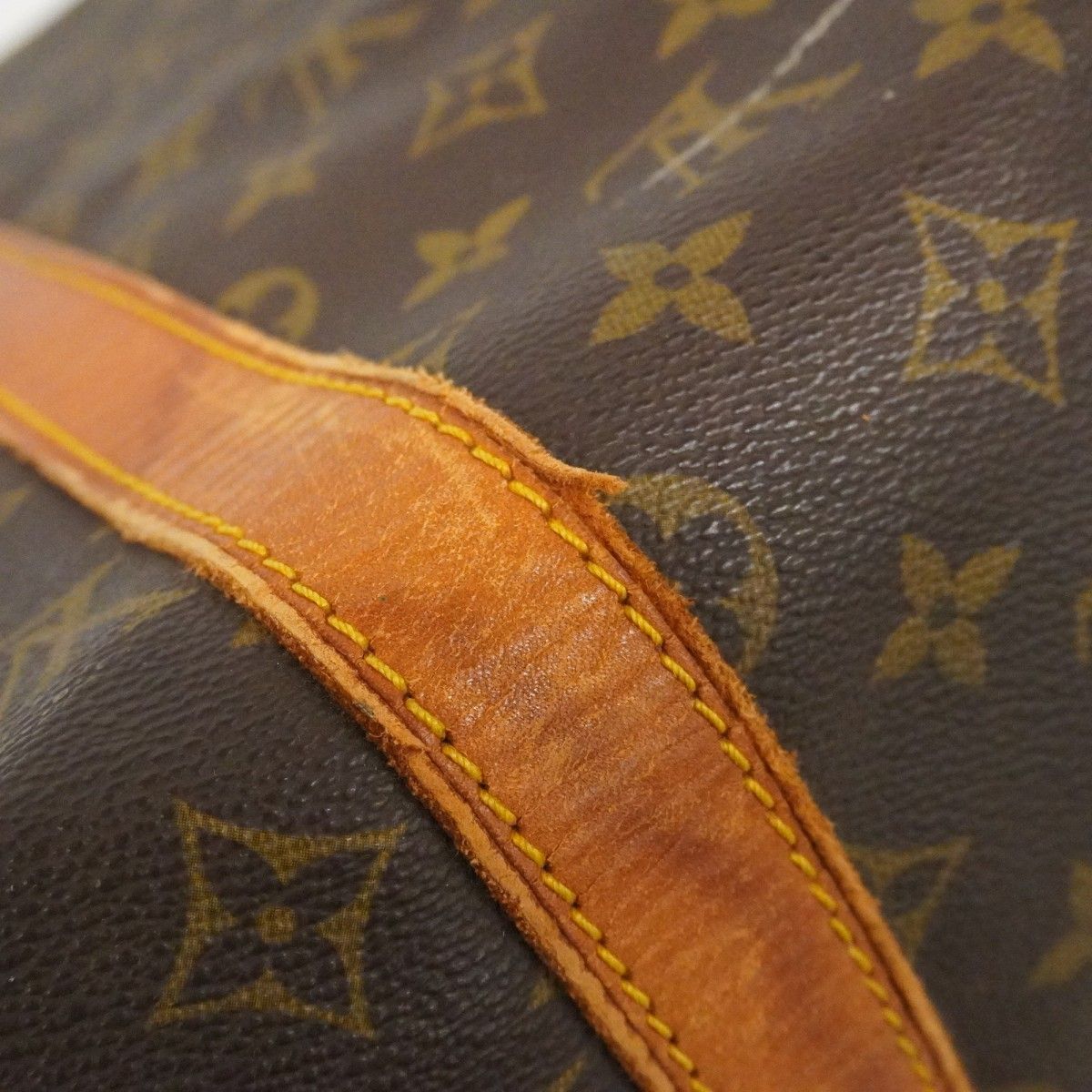 Louis Vuitton Boston Bag Monogram Keepall 50 Brown — view 9