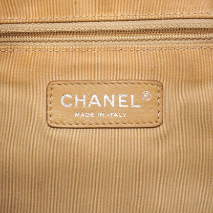 Chanel Chain Tote Quilted Caviar Leather Red Silver — view 5