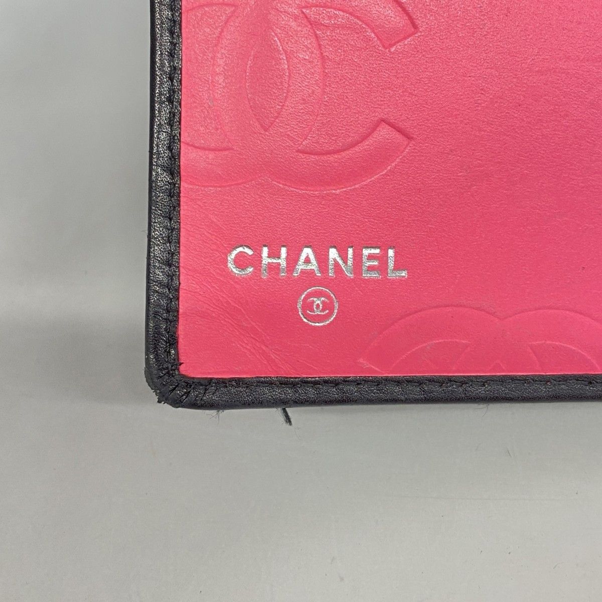 Chanel Wallet Cambon Lambskin Black White Silver — view 4