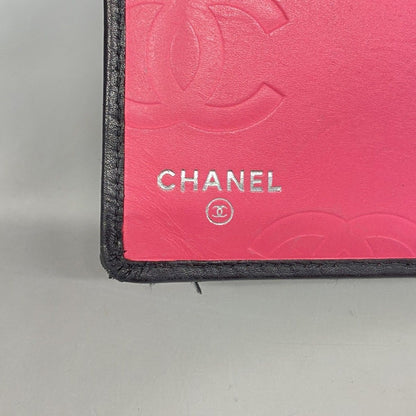 Chanel Wallet Cambon Lambskin Black White Silver — view 4